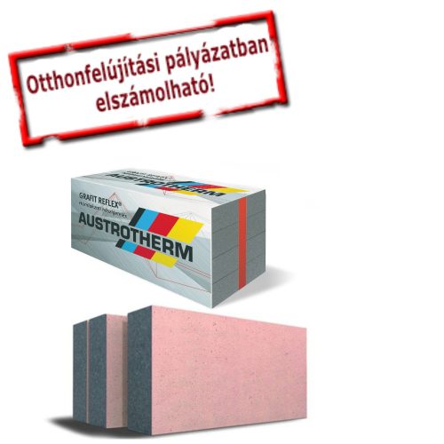 Austrotherm GRAFIT REFLEX - EPS 80 grafitos szigetelés hővédő bevonattal homlokzatra -- 14 cm
