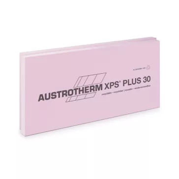   Austrotherm XPS PLUS 30 SF sima felülettel, lépcsős élképzéssel -- 8 cm - 40 cm