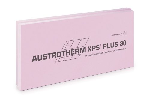 Austrotherm XPS PLUS 30 SF sima felülettel, lépcsős élképzéssel --8 - 40 cm