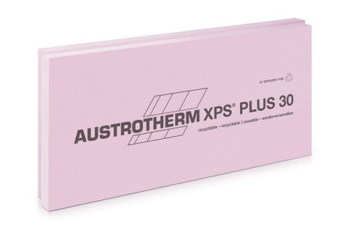 Austrotherm XPS PLUS 30 SF sima felülettel, lépcsős élképzéssel --26 cm