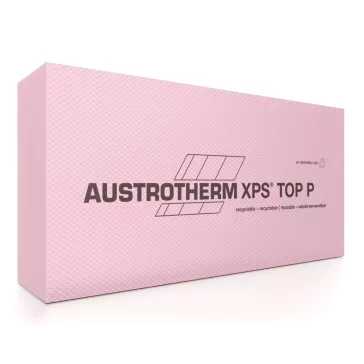   Austrotherm XPS TOP P lábazati szigetelés -- 60 cm x 125 cm -- sima élképzéssel - bordázott felülettel -- 2 cm - 40 cm