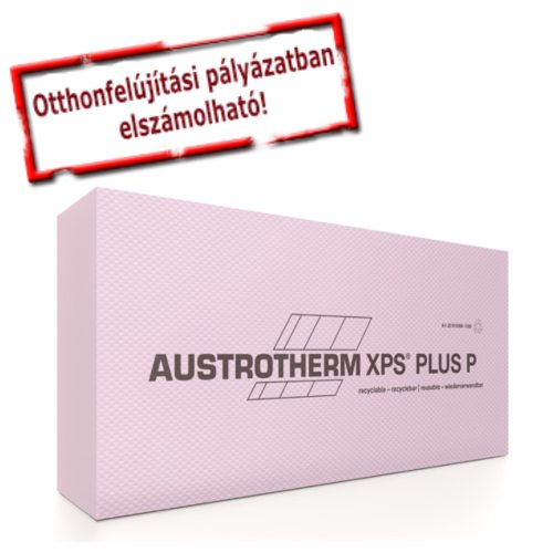 Austrotherm XPS PLUS P lábazati szigetelés sima élképzéssel-bordázott felülettel  --10cm