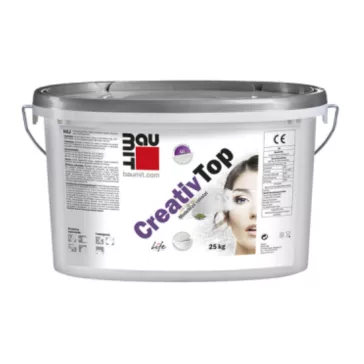   Baumit CreativTop szilikon kötőanyagú modellező vakolat -- 25 kg/vödör