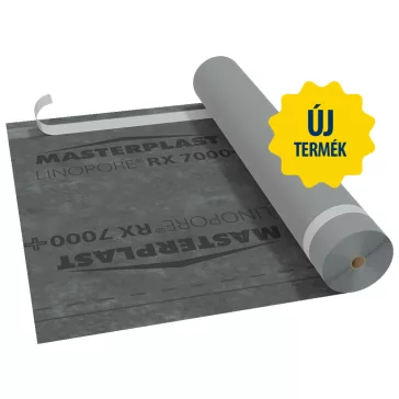   Masterplast LINOPORE® RX 7000+ páraáteresztő tetőfólia ragasztósávval - 170g/m2 - 75m2/tekercs