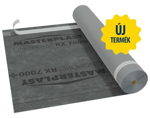 Masterplast LINOPORE® RX 7000+ 170g/m2 páraáteresztő fólia ragasztószalaggal 75m2/tekercs