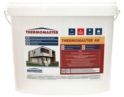 THERMOMASTER AKRIL nemesvakolat Kapart 1,5mm  - 0. színcsoport - 25kg/vödör