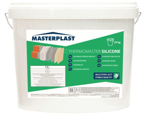 THERMOMASTER SZILIKON légáteresztő homlokzati nemesvakolat Kapart 1,5mm - 0.színcsoport - 25kg/vödör