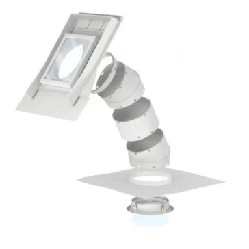   VELUX TWR merev csöves fénycsatorna profilos 37x37 cm Ø25 cm