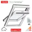 Velux GLU billenő felső kilincses tetőtéri ablak műanyag bevonatú fa 78x118 cm