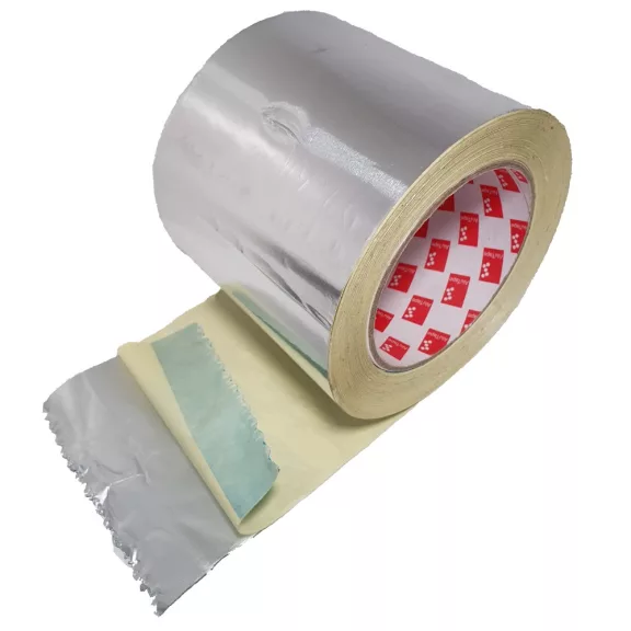 Hőtükrös párazáró fólia ragasztószalag EXTRA - 10cm x 50m /tekercs Hőtükrös párazáró fólia ragasztószalag EXTRA - 10cm x 50m /tekercs