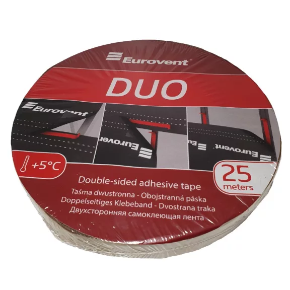 EUROVENT Kétoldalú ragasztószalag 2cm x 25m /tekercs EUROVENT Kétoldalú ragasztószalag 2cm x 25m /tekercs