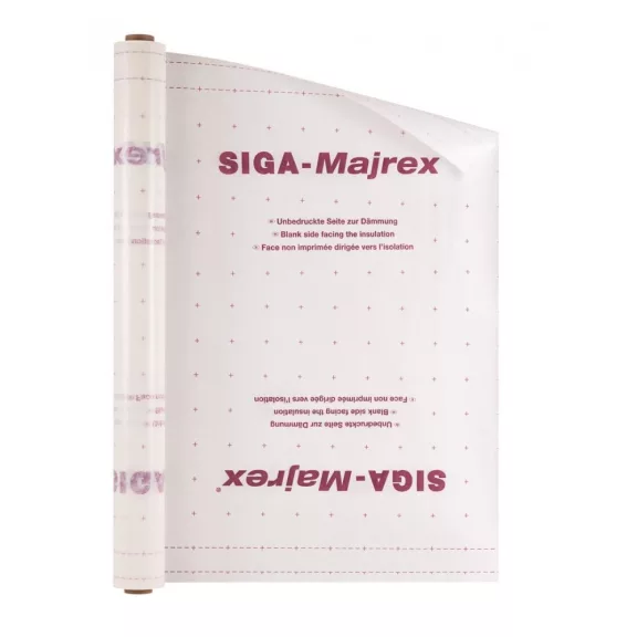 SIGA MAJREX változó SD-értékű párazáró fólia 75m2/tekercs SIGA MAJREX változó SD-értékű párazáró fólia 75m2/tekercs